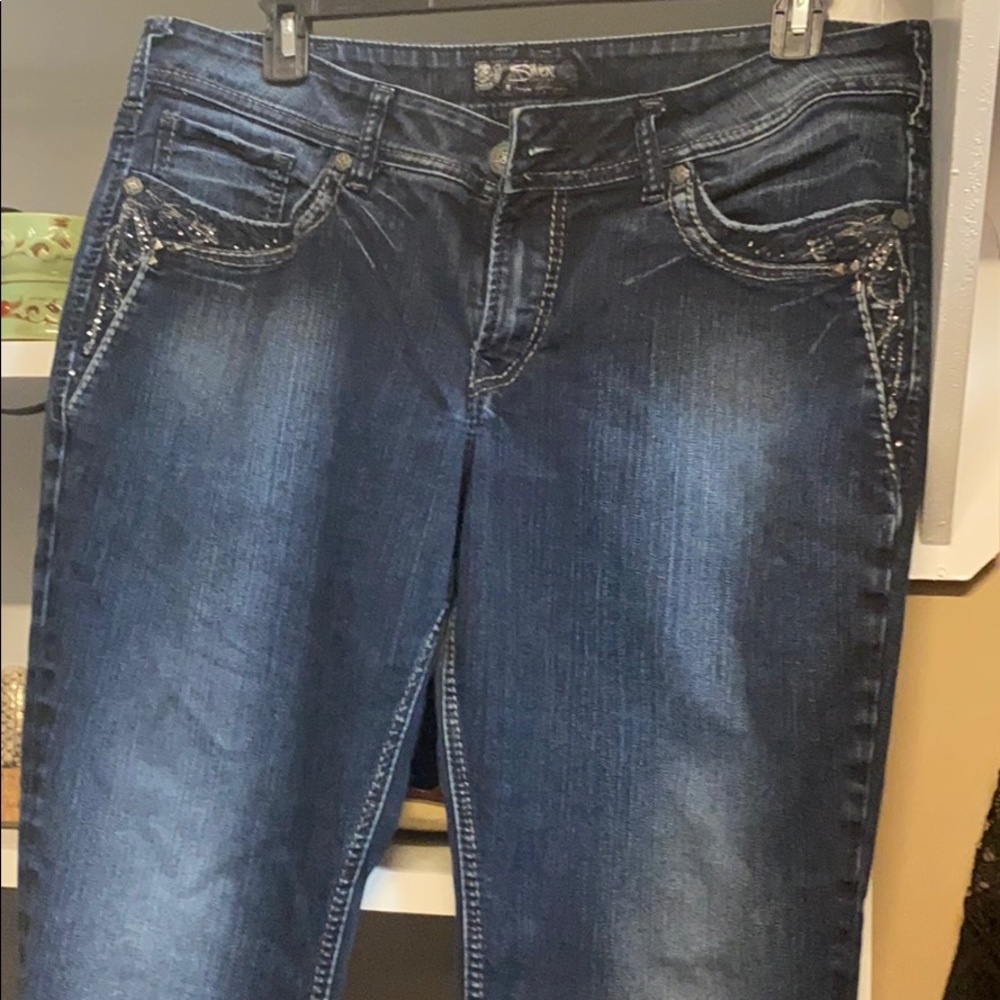 Silver jeans